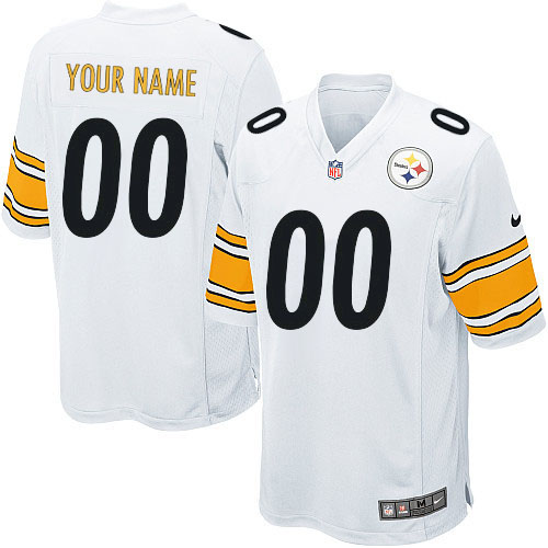 Nike New Pittsburgh Steelers Customized White Stitched Youth NFL Jersey